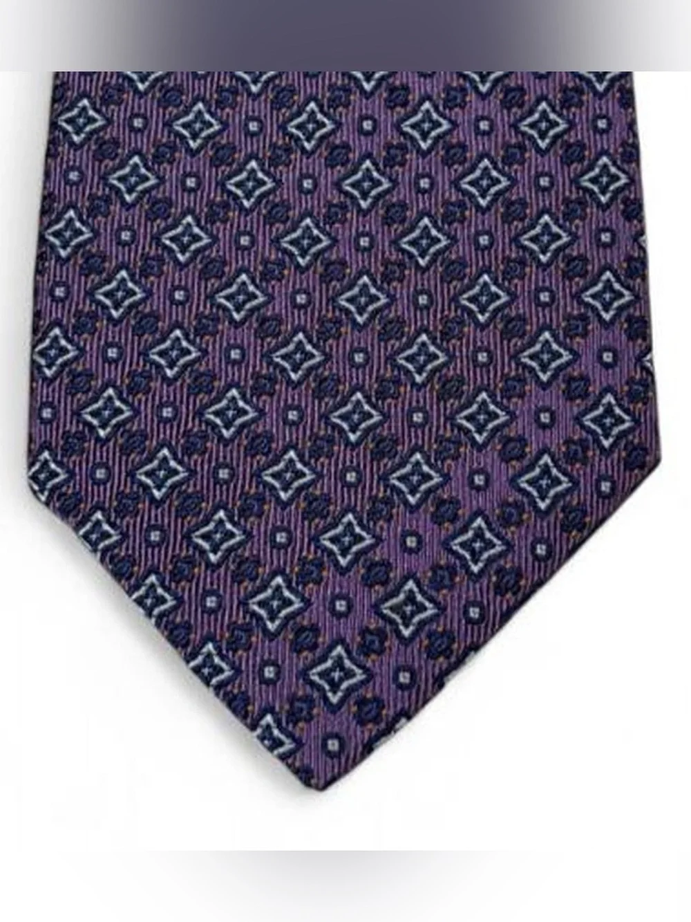 NWOT! Robert Talbott Estate Hand Sewn Finest Silk Purple Tie USA Made L59” W3.5”